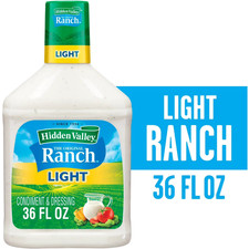 Hidden Valley Light Ranch Condiment and Dressing, 36 Fluid Ounces