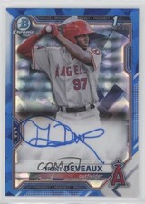 2021 Bowman Sapphire Edition Chrome Prospects Trent Deveaux #BSPA-TD Auto 0a9v