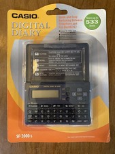 Vintage NOS Sealed Casio SF-2000 Digital Diar...