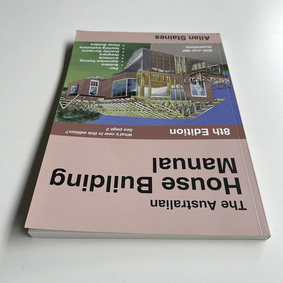 The Australian House Building Manual 8th Edition Allan Staines Paperback Book - image 4 of 4