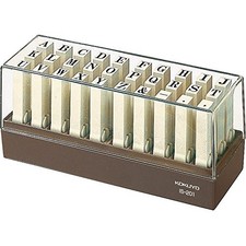 Kokuyo endless stamp alphabet set No. 1 IS-201 from JAPAN 7h1 