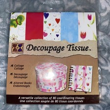 Confezione Carta Tissue Decoupage Con 5 Modelli Estate Di DMD