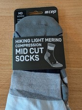 CEP Women's Medium Merino Wool Blend Compression Hiking Mid Crew Socks