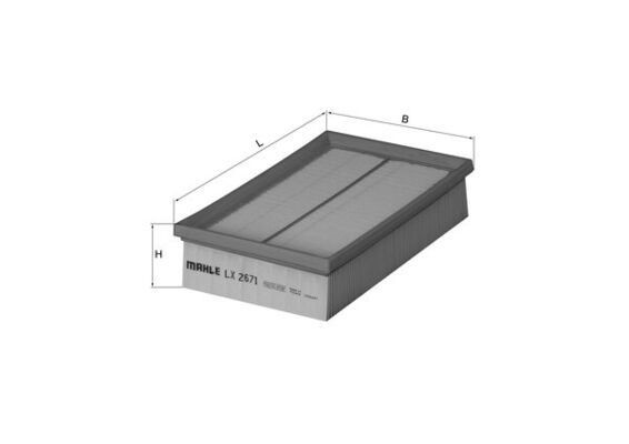 Fits KNECHT LX 2671 JAGUAR air filter - Image 4