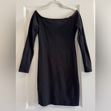 Express Black Bodycon 3/4 Sleeve dress