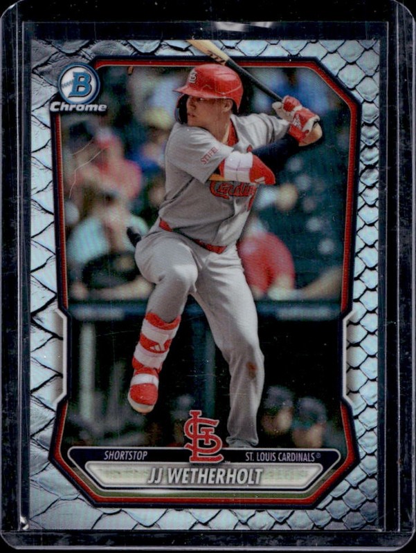 2026 Bowman JJ Wetherholt Chrome Prospects Reptilian Refractor #BCP-115