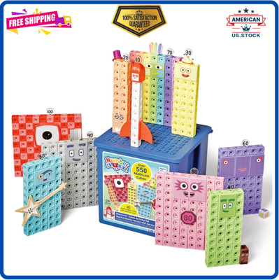 hand2mind Numberblocks Heroes with Zeroes MathLink Cubes Activity Set for Kids