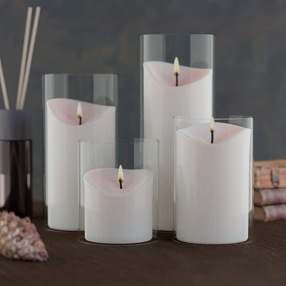 Hurricane Candle Holder Glass, Open Ended Glass, Cylinder Vase Open