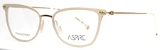 ASPIRE Optimistic Ivory Womens Cat Eye Full Rim Eyeglasses 52-17-140 B:35