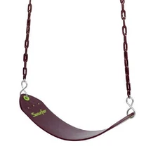 Belt Swing with Pinch-Free Rubber Coated Metal Hanging Chains Holds 250 Pounds