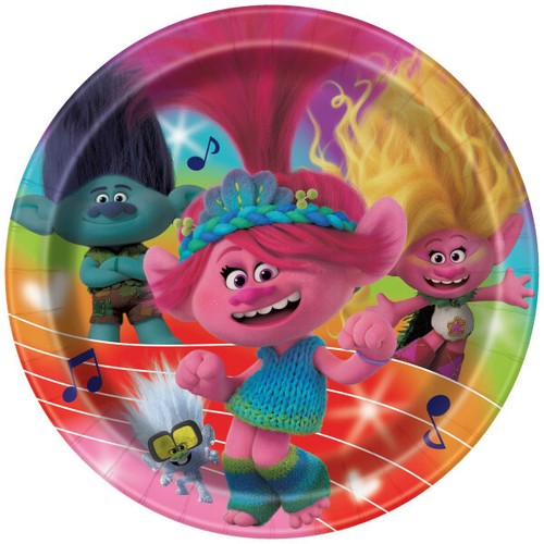 Trolls Party Bundles Plates, Napkins, Table Cover, Banner (Pick What You Need) - Picture 18 of 39