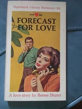 Forecast For Love 1961 A Love Story By Renee Shann Paperback Library Romance #25