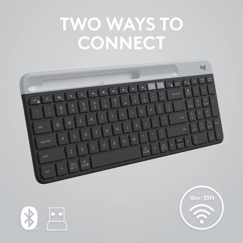 Graphite Slim Wireless Keyboard - Multi-Device, Easy Switch, 24- Battery - Picture 7 of 11
