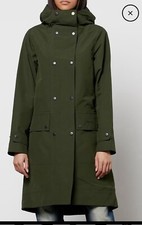 Barbour X House Of Hackney Trench Sage/wildcard (khaki/ Leopard)  Size 14