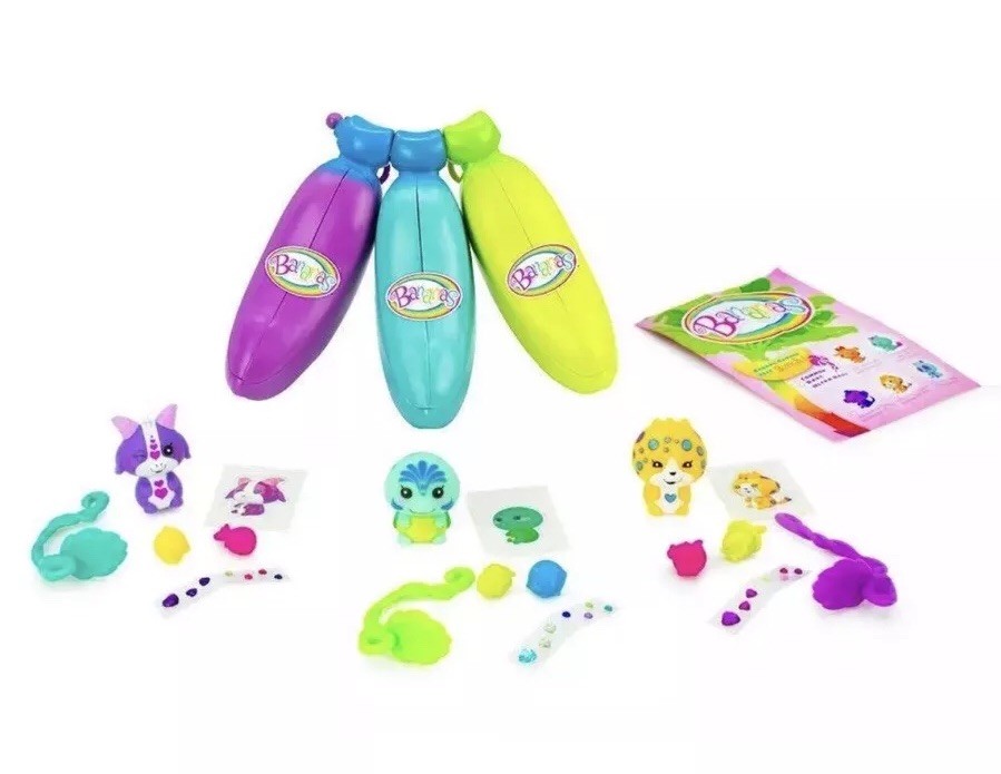 Bananas Collectible Toy 3-Pack Bunch (yellow, Orange, Pink- Series