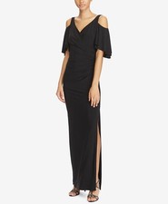 NEW Lauren Ralph Lauren Women's 6 Cold-Shoulder Jersey Gown NWT 180