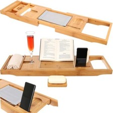 Badewannenablage Badewannenbrett Bambus Wannenablage Badewannentablett Badewanne