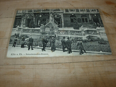 Vintage PC Köln Eduard Holzermann Hotel Reichshof Heinzelmännchen-Brunnen GNOMES