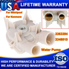 For Whirlpool Kenmore WP3363394 Washer Drain Pump 3363394 3348015 3352492 334781