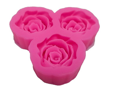 Small 3D Rose Silicone Cake Decorating Mold Flower Sugar Craft