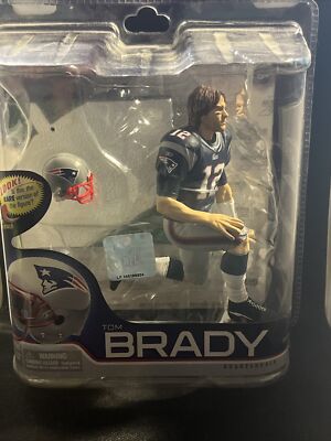 McFarlane Toys NFL Series 27 Tom Brady Kneeling Blue Jersey New