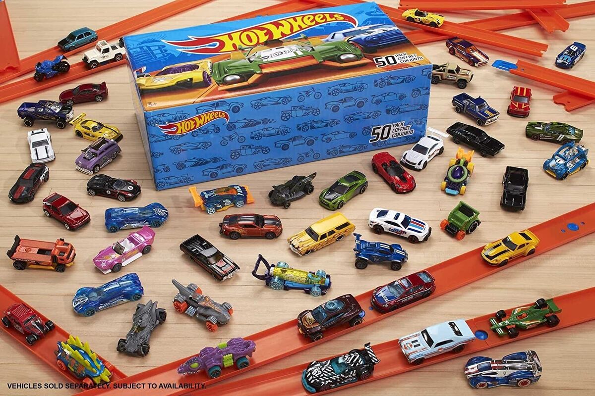 Hot Wheels Set of 50 1:64 Scale Toy Trucks and Cars, Individually Packaged Hot Wheels Set of 50 1:64 Scale Toy Trucks and Cars, Individually Packaged