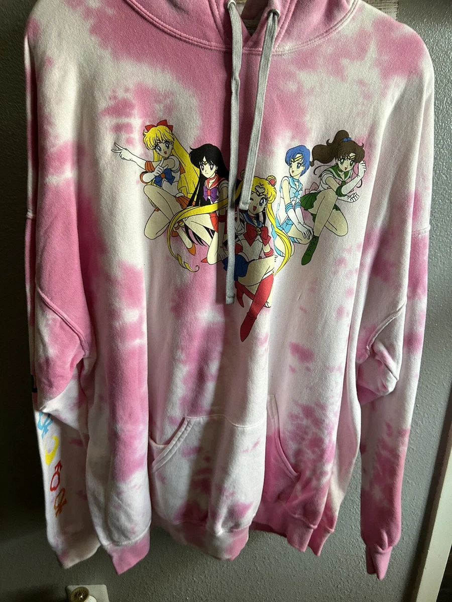 Hot Topic Sailor Moon Group Tie Dye Hoodie Size 1 XL NWT eBay