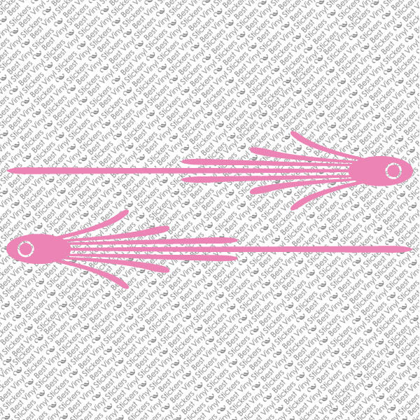 Pinstripe Vinyl Decal Set - Chopper, Bike, Fender, Tank, Car Window Stickers (PS-18) 3 thumbnail image