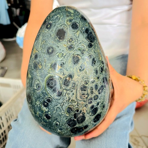 15.18LB Natural Kappa Stone Crystal Ball Polishing Healing6900g - Picture 10 of 15