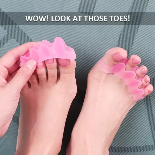 4 Pcs Toe Separator,Bunion Corrector for Women Men Toe Spacers to Correct Bun... - 第 4/7 張圖片