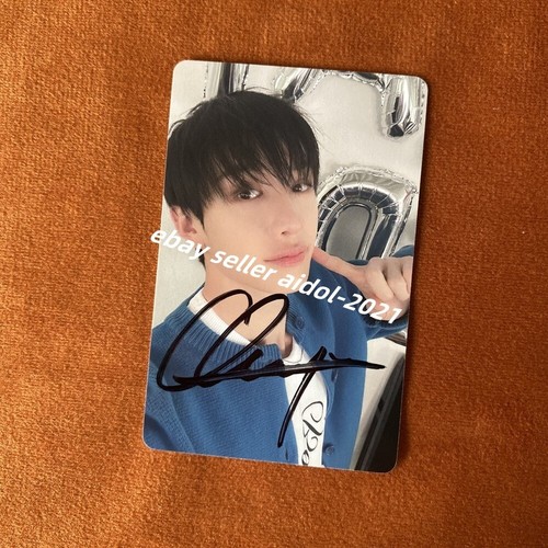 Stray Kids Bang Chan Official Photo Card from Magazine Autographed K-POP 2024 - Picture 5 of 9