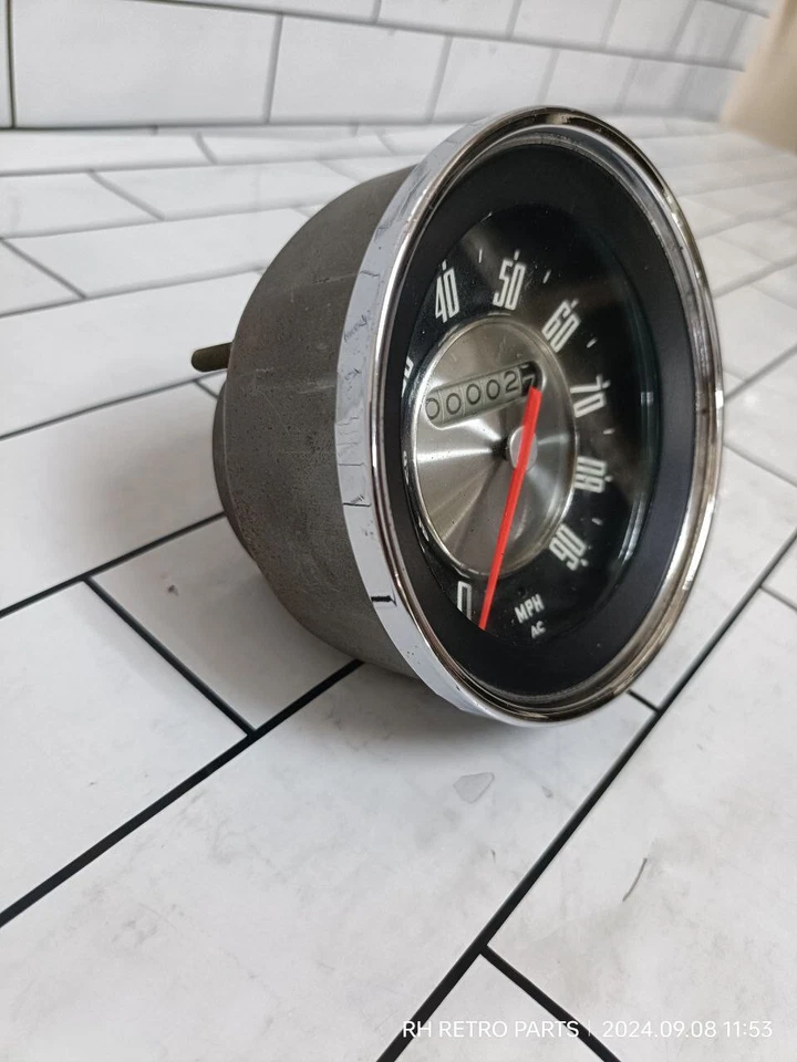 Velocímetro Vauxhall Wyvern Velox Speedo 4.5" 90MPH AC Inglaterra Nuevo de Lote Antiguo NUEVO Foto 3 de 4