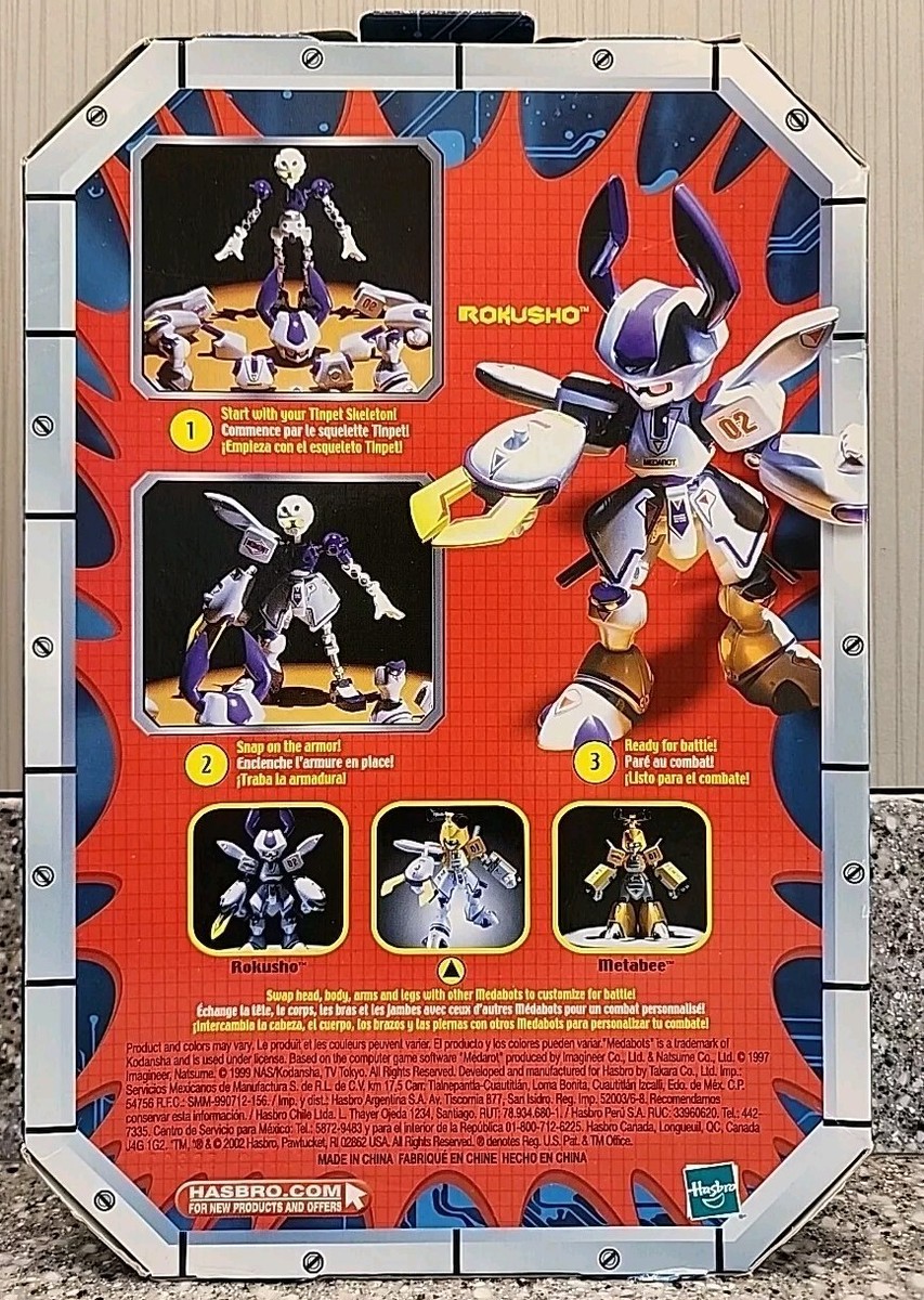 Medabots Rokusho Figure Build Your Own 82073 2002 Hasbro Sealed | eBay