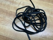 Two 2 Black Color Tanned Deer Leather Lace 72" X 1/8 "  3 oz.