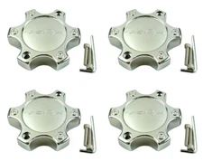 4x Vision Warrior 375 Chrome Bolt On Wheel Center Caps C375-6C Fits 6x5.5 6x135