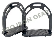 4.75’’ Horse Stirrups Aluminum Light Weight & Durable Black 