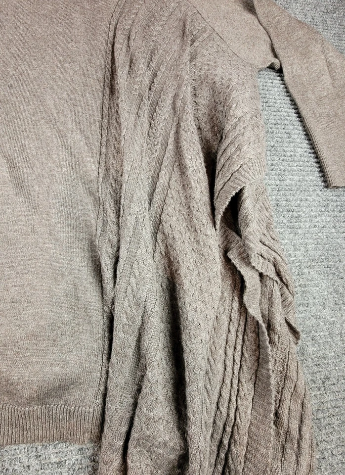 Womens simply vera vera wang Sweater Brown Sweater Wrap Small Medium - Изображение 2 из 4