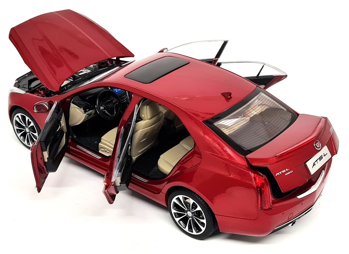 Kamo 1/18 - Cadillac ATS-L Sedan Metallic Red Diecast Scale