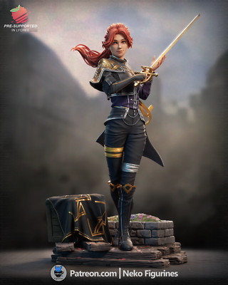 Maelle, 249mm, 12K Resin Model Kit Painted 3d Printed DIY Figure