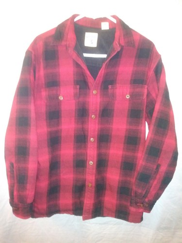 Button Down Buffalo Plaid Shirt Jacket 