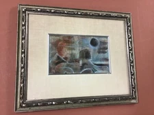 Vintage Acrylic Abstract Signed Walker 1970 Nicely Framed