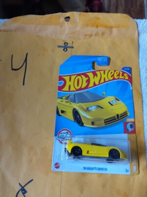 Yellow 94 Bugatti EB110 SS HW Turbo Hot Wheels