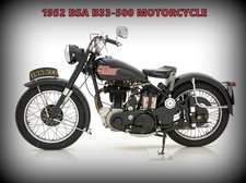 1952 BSA B33-500 Motorcycle New Metal Sign: 12 x 16" - Ships Free