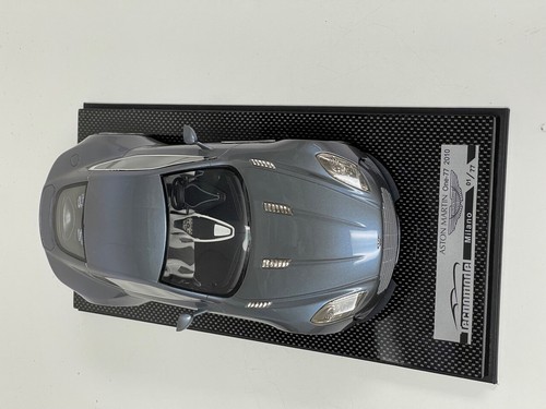 1/18 Tecnomodel Aston Martin One-77 in blu ardesia #01/77 base fibra di carbonio - Foto 9 di 10