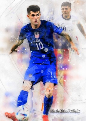 Christian Pulisic #1 Sketch Card Limited #ed/100 John Rudolph Signed SP TEAM USA