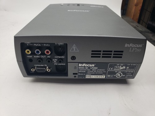 InFocus LP260 3LCD SVGA Digital Multimedia Projector w/ Manual, Remote, Cables - 第 4/11 張圖片