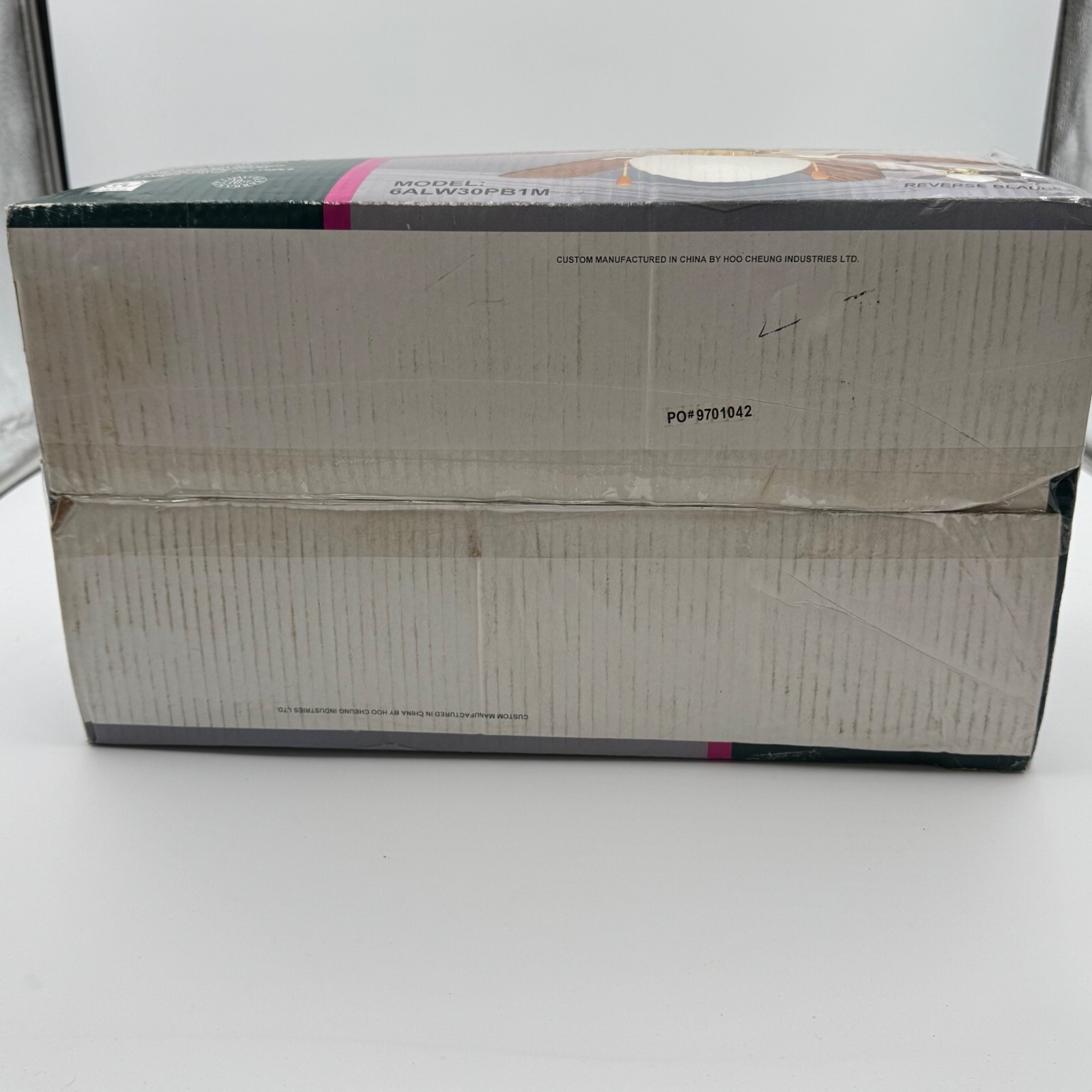 Heritage Ceiling Fan 30" Reversible Oak Walnut Blades With Light 3 Speed NOB