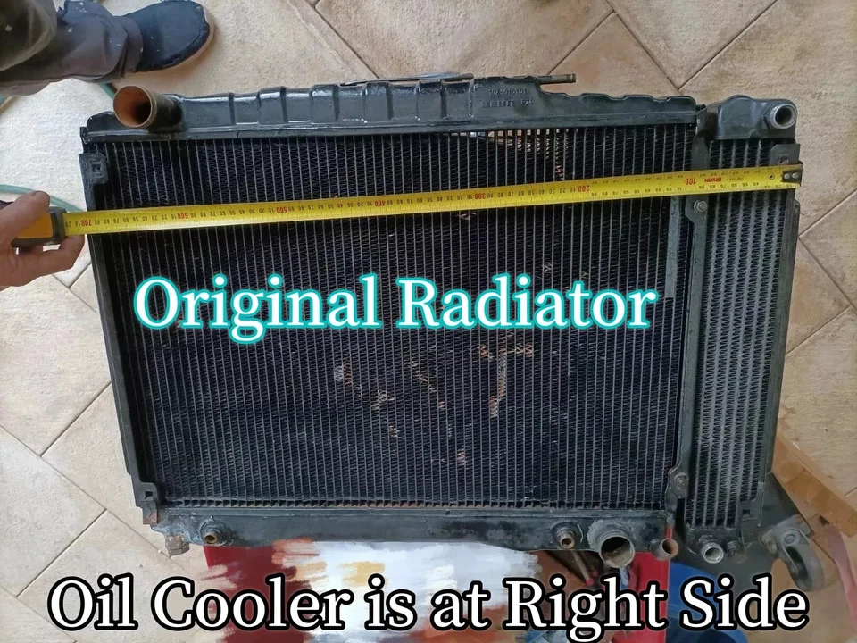 Radiador apto para Mercedes-Benz R107 350SL; C107 350 SLC 1971-1980, ancho total: 25" Foto 2 de 4