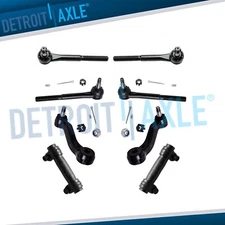 Front Inner Outer Tierods Idler Pitman Arm Kit for Chevy GMC C1500 C2500 Tahoe