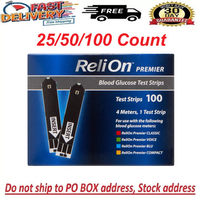 ReliOn Premier Blood Glucose Test Strips, 50 Count Do not reuse test strips best
